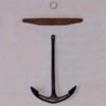 Wooden Stock Anchor 42x65mm 42561